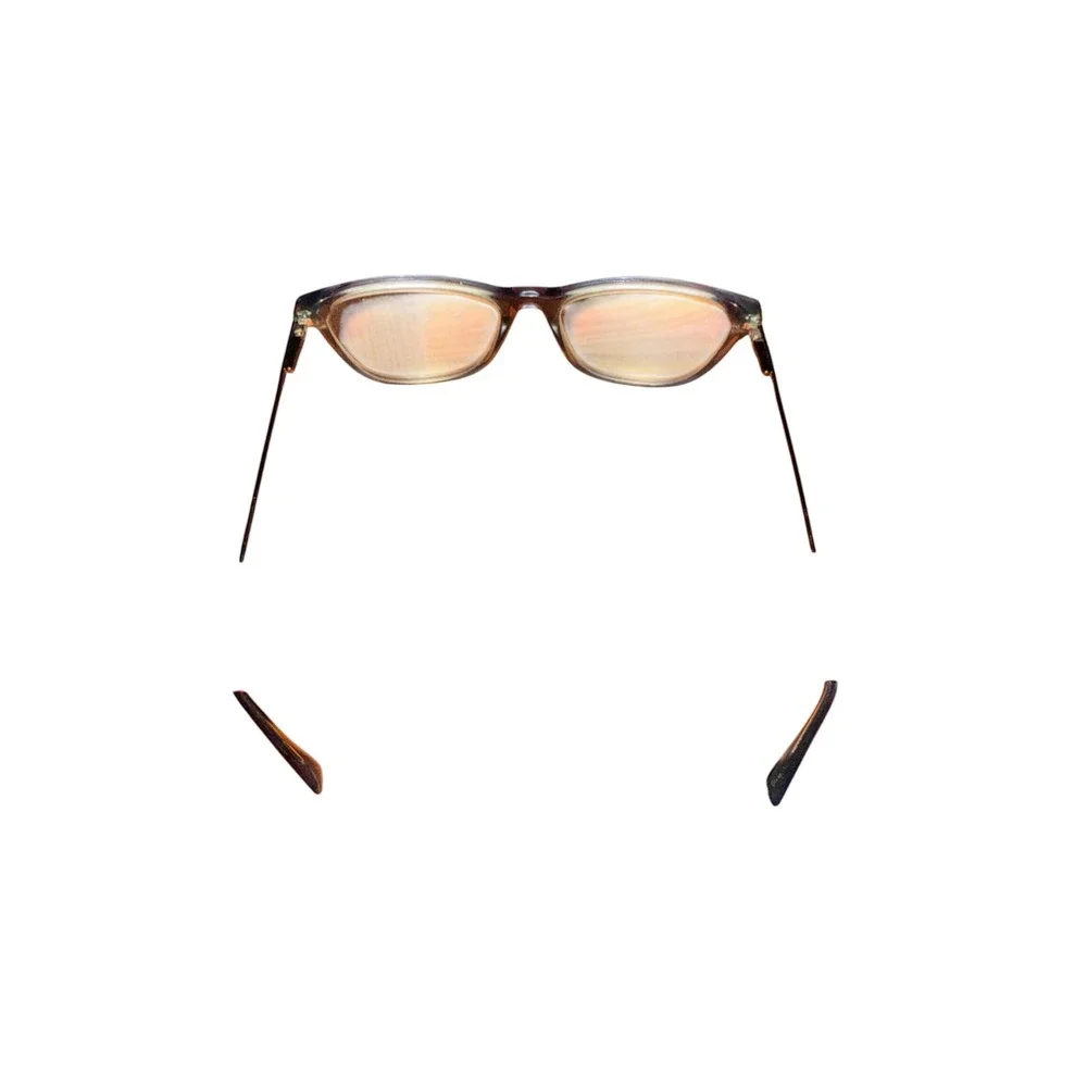 Calvin‎ Klein Womens Teal Blue Eyeglass FRAMES ONLY Metal Temple Frames CK Logo